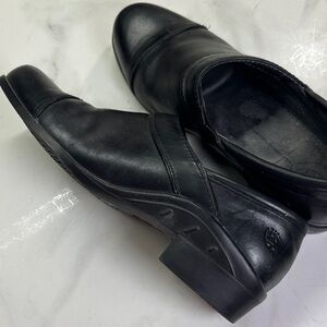Ariat Paddock Sport Black Leather Clog, Cap Toe Slip on Shoes, Women's 9B